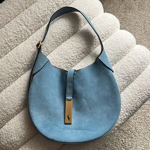 Ralph Lauren suede polo ID shoulder bag